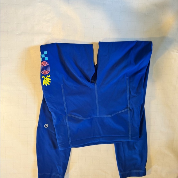 Lululemon Athletica Fast & Free 7/8 Tight (Nulux 25") Jet Stream Blue - Picture 5 of 8